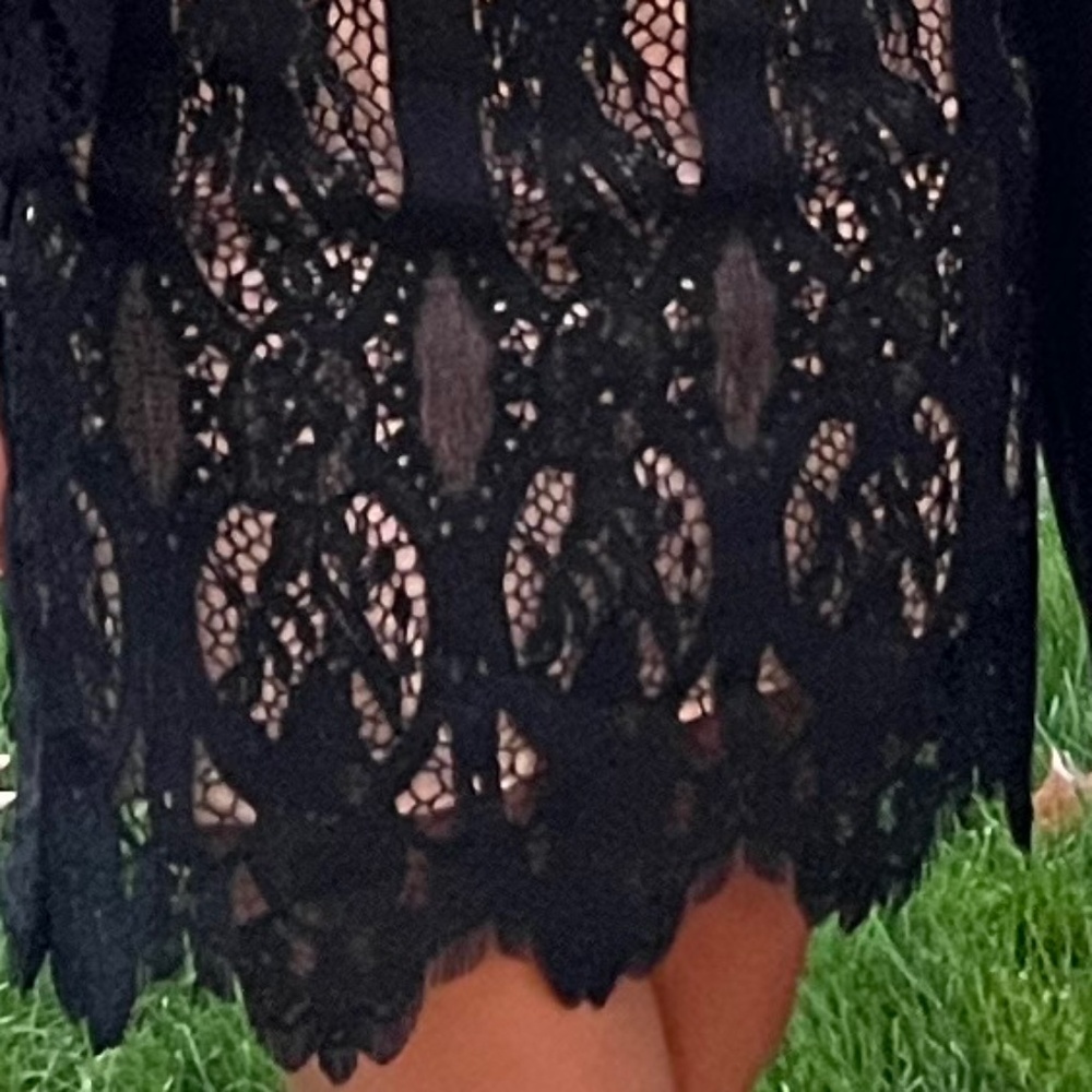 Black Lace Cocktail dress- S - Picture 2 of 3
